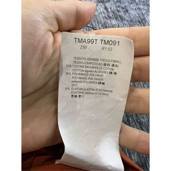 Armani Collezioni coral/orange classic carrier dress back zip size 10 - Picture 9 of 9